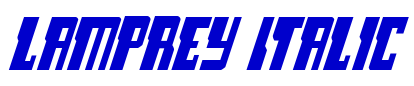 Lamprey Italic шрифт